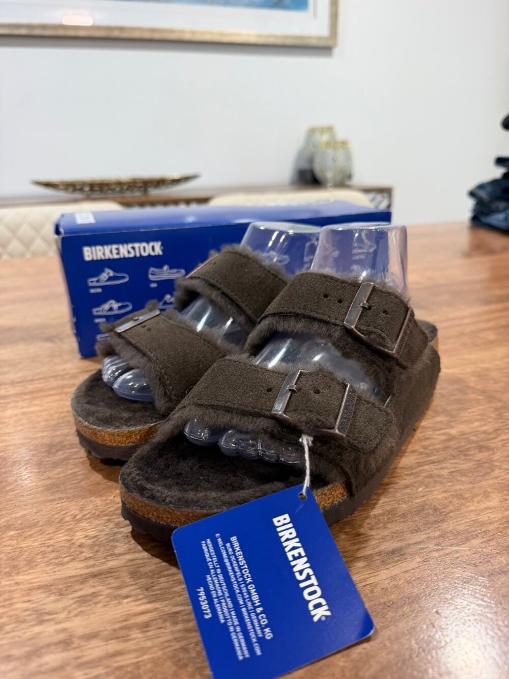 Birkenstock Arizona Shearling in Mocca Size 8W/6M EU39 BNIB